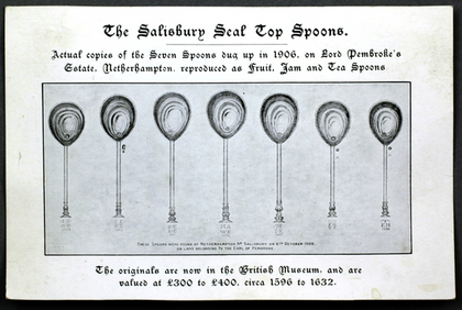 Salisbury Seal Top Silver Coffee Spoons (Set of 6) - Netherhampton Horde